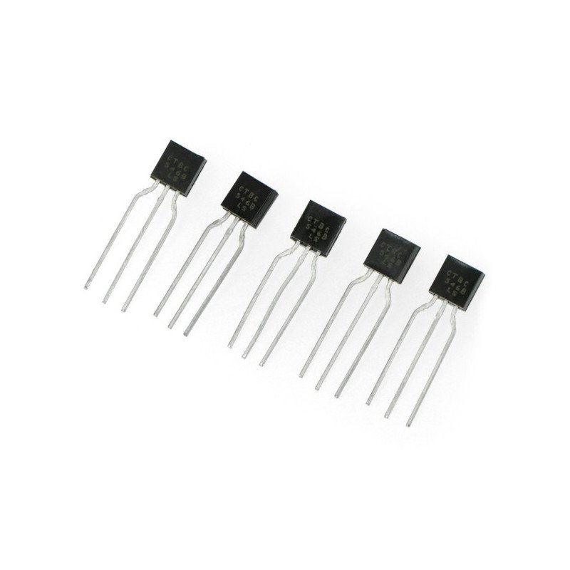 Bipolární tranzistor NPN BC546B 65V / 0,1A - 5 ks.