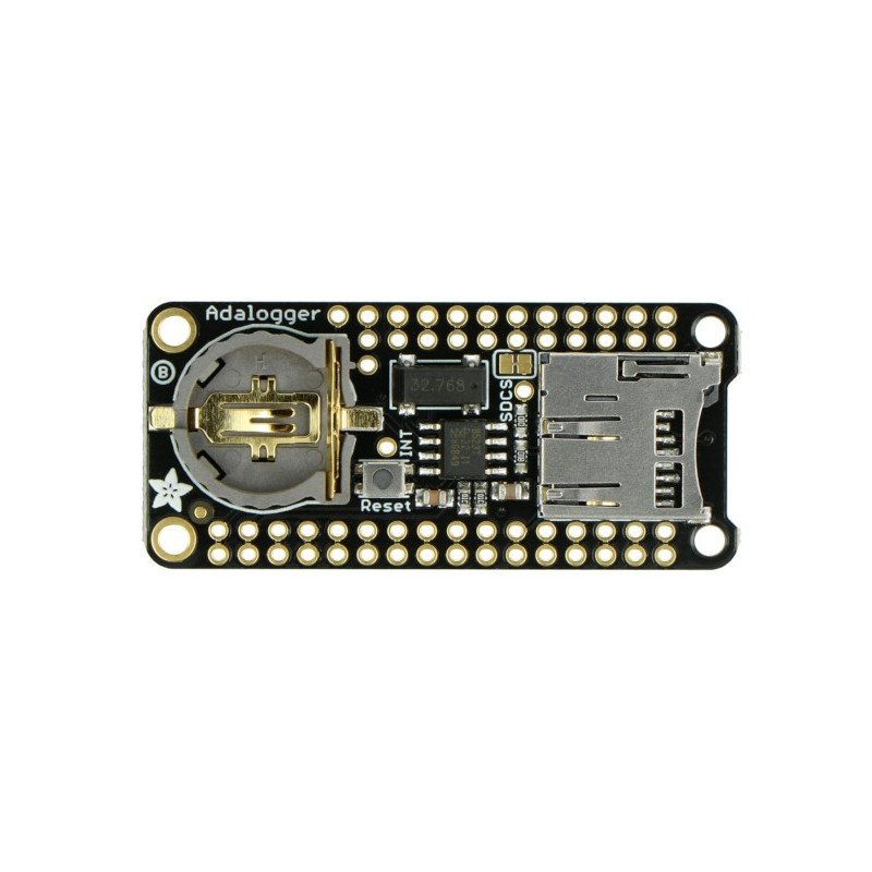 Adalogger FeatherWing - modul s hodinami RTC a slotem pro microSD pro řadu Feather