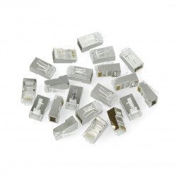 Lanberg cat.6e FTP průchozí zástrčka RJ45 - 20 ks