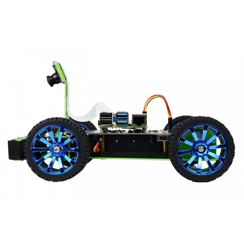 PiRacer DonkeyCar - 4kolová robotická platforma AI s kamerou, DC pohonem a OLED displejem