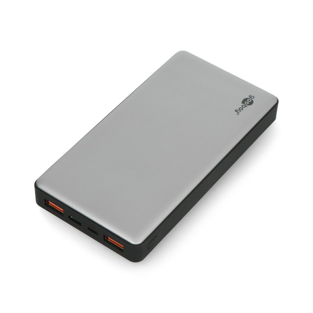 PowerBank Goobay 15.0 59819 Quick Charge 3.0 15 000mAh mobilní baterie - šedá - černá