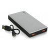 PowerBank Goobay 15.0 59819 Quick Charge 3.0 15 000mAh mobilní baterie - šedá - černá - zdjęcie 2