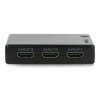 Přepínač videa - 3 porty HDMI - s dálkovým ovládáním a IR přijímačem - port microUSB - Lanberg SWV-HDMI-0003 - zdjęcie 6