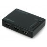 Přepínač videa - 5 portů HDMI - s dálkovým ovládáním a IR přijímačem - port microUSB - Lanberg SWV-HDMI-0005 - zdjęcie 2
