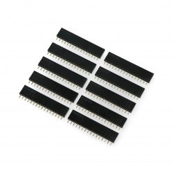 Přímá zásuvka 1x16pin, rozteč 2,54 mm - vertikální