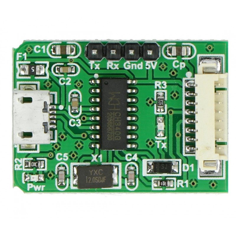 IDC 10pin 1,27 mm - adaptér microUSB pro snímač PMS7003