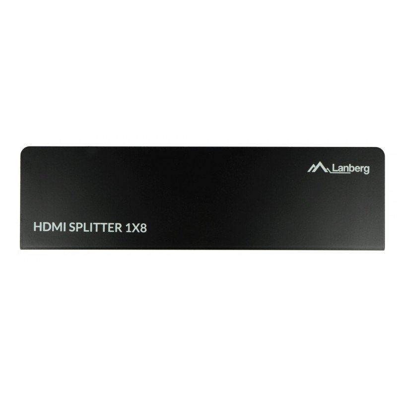 Lanberg HDMI splitter - 8x HDMI 4K + napájecí zdroj - černý