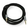 Kruger & Matz Jack 3,5 mm stereofonní černý - kabel 1,8 m - zdjęcie 2