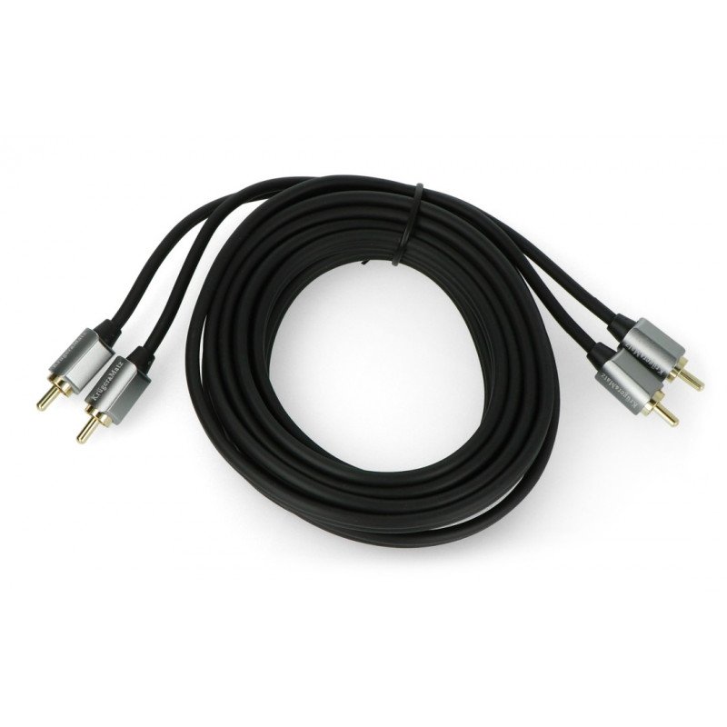 Kruger & Matz 2x RCA - 2x RCA černý - 3m kabel