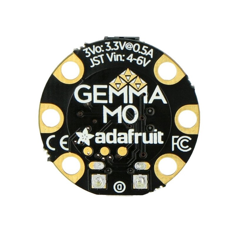 Adafruit GEMMA M0 - miniaturní platforma s mikrokontrolérem ATSAMD21E18 3,3 V