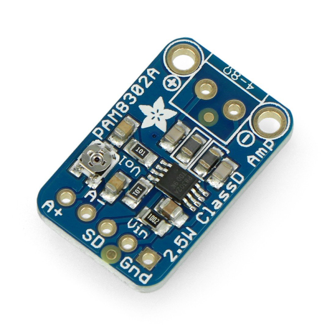 PAM8302 - 2,5W mono audio zesilovač třídy D - Adafruit 2130