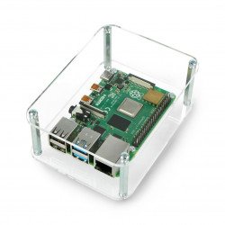 Pouzdro pro HiFiBerry a Raspberry Pi Model 2B / B + otevřené, průhledné