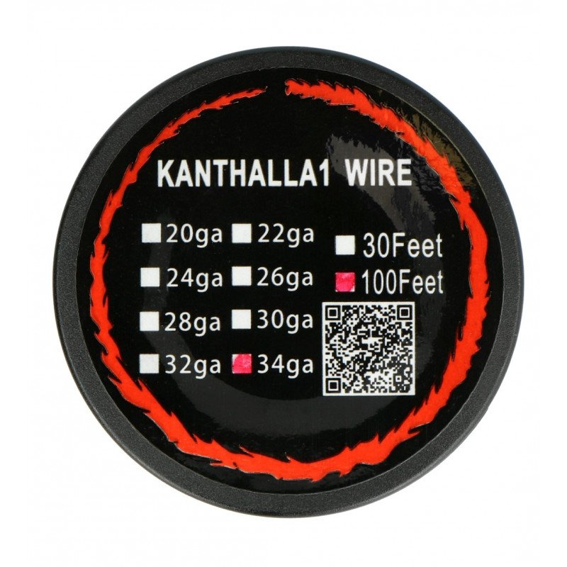 Odporový drát Kanthal A1 0,16 mm 56Ω / m - 30,5 m