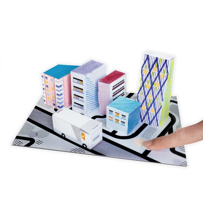 Balíček Bare Conductive Electric Paint Circuit Pack - zářící model města