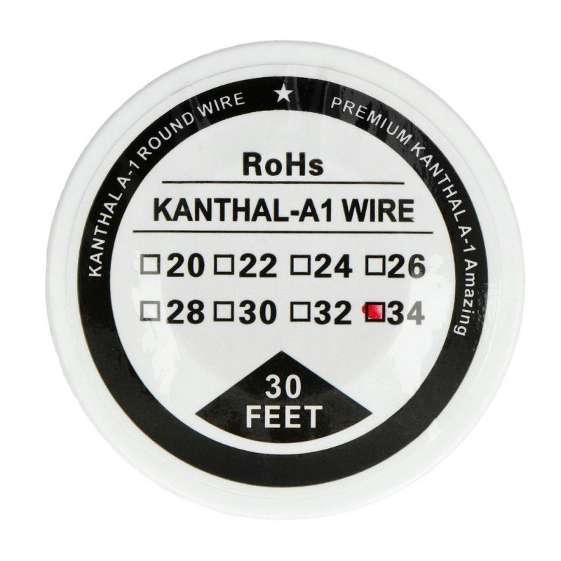 Odporový drát Kanthal A1 0,16 mm 56 Ω / m - 9,1 m