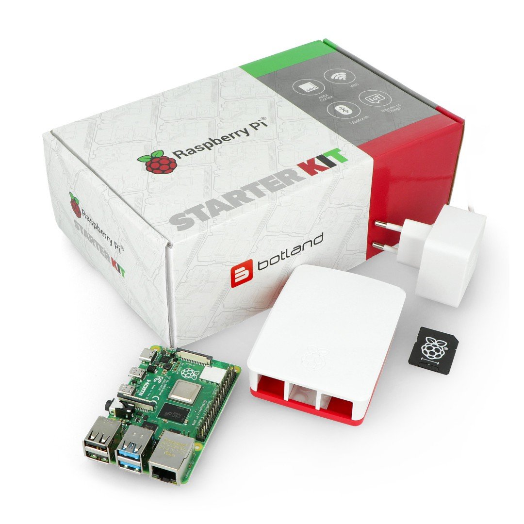 Sada s Raspberry Pi 4B WiFi 4 GB RAM + 32 GB microSD + oficiální příslušenství