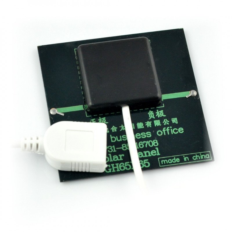 Solární článek 0,6 W / 5,5 V 65x65x3mm USB