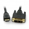 Kabel DVI-HDMI s 1,5 m filtrem - zdjęcie 1