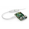 MicroHDMI - originální adaptér HDMI pro Raspberry Pi 4B - 235 mm - bílý - zdjęcie 4