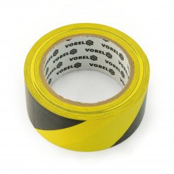 Výstražná žlutá a černá lepicí páska 48 mm x 33 m