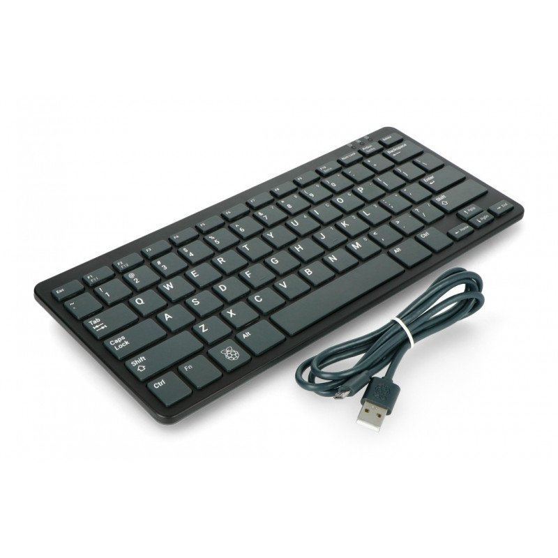 Kabelová USB klávesnice pro Raspberry Pi Model 3B + / 3B / 2B oficiální - černá a grafitová