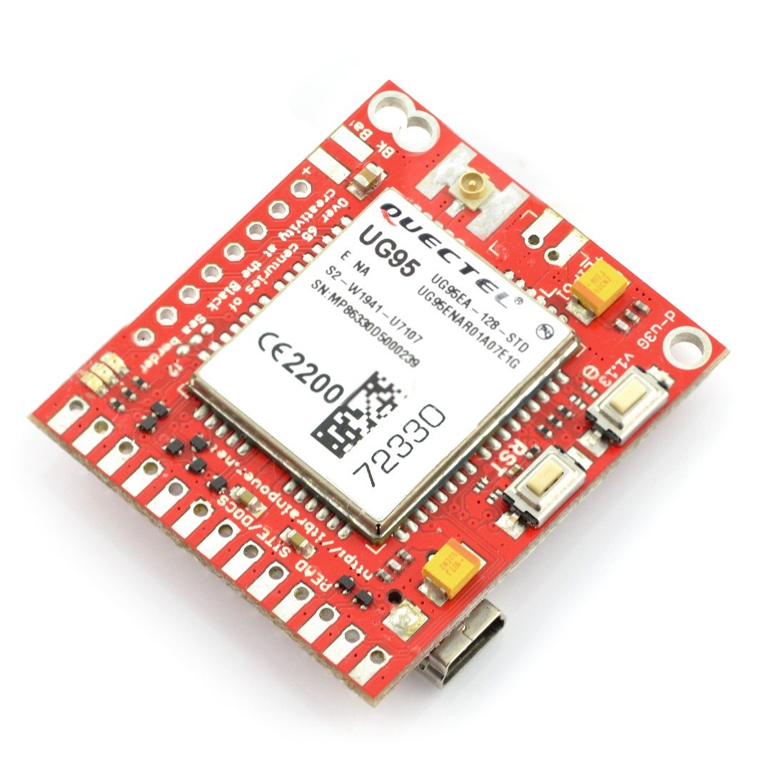 GSM 3G SIM modul - d-u3G μ-shield v.1.13 - pro Arduino a Raspberry Pi - u.FL konektor