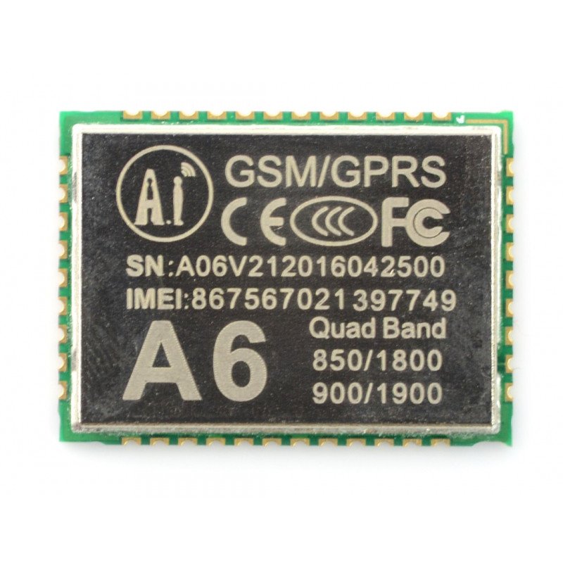 GSM / GPRS A6 modul AI-Thinker - UART