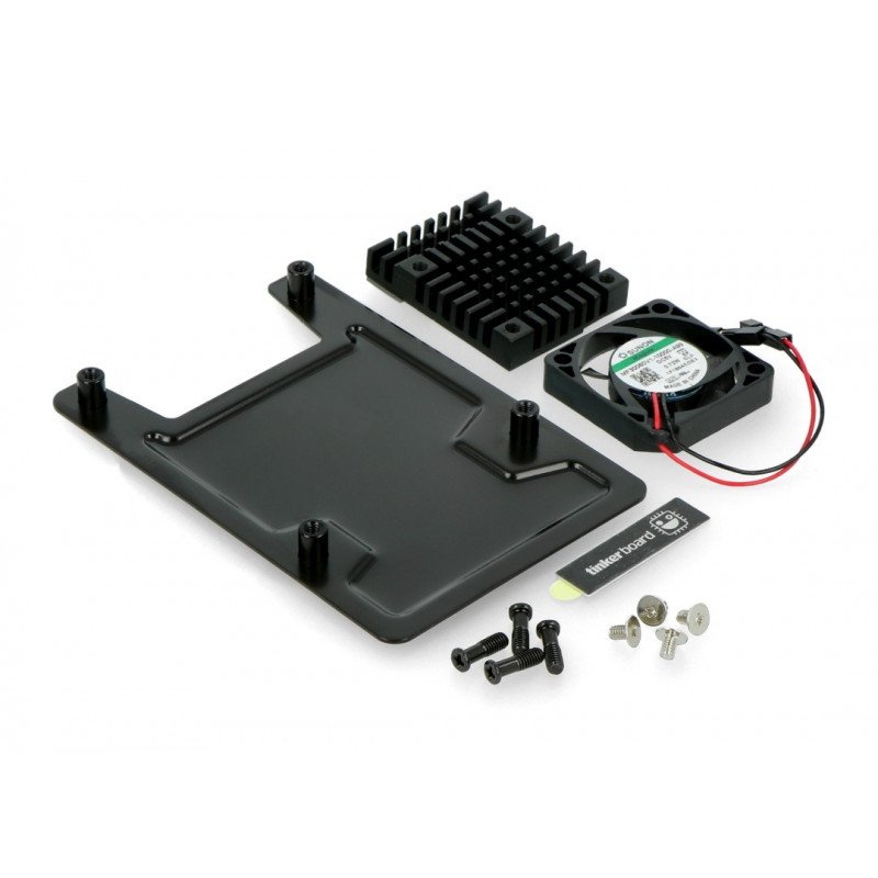 Pouzdro na Asus Tinker Board - otevřené pomocí ventilátoru
