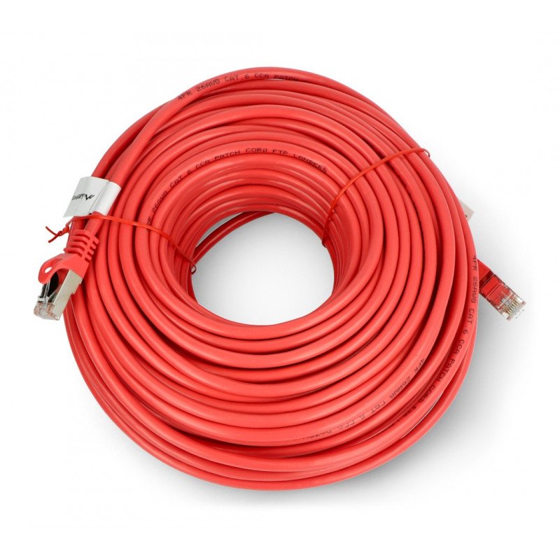 Lanberg Ethernet Patchcord FTP Cat.6 30m - červený