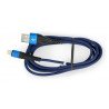 Kabel eXtreme Spider USB A - Lightning pro iPhone / iPad / iPod 1,5 m - modrý - zdjęcie 2