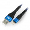 Kabel eXtreme Spider USB A - Lightning pro iPhone / iPad / iPod 1,5 m - modrý - zdjęcie 1