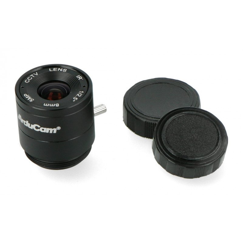 Objektiv CS Mount 8 mm s ručním ostřením - pro kameru Raspberry Pi - Arducam LN038