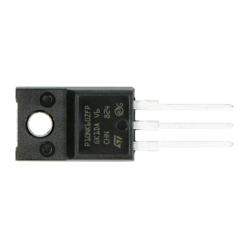 Tranzistor N-MOSFET STP10NK60ZFP - THT - 5ks.