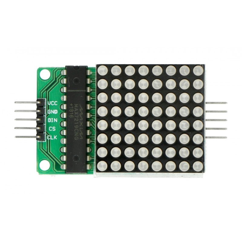 LED matice 8x8 + ovladač MAX7219 - malý 32x32mm