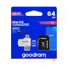Goodram All in One - 64 GB paměťová karta micro SD / SDHC třídy 10 + adaptér + čtečka OTG - zdjęcie 1