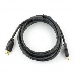 Vyfukovací kabel HDMI 1.4 s feritovým filtrem - 3 m