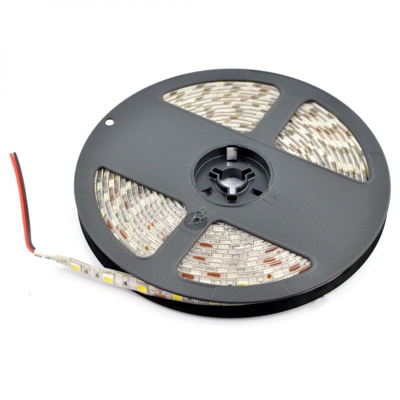 LED pás SMD5050 IP65 14,4W, 60 LED / m, 10 mm, přírodní bílá - 5 m