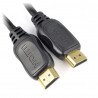 Kabel HDMI Blow, třída 1,4 - černý - dlouhý 1 m - zdjęcie 1