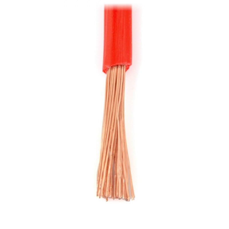 Instalační kabel LgY 1x2,5 H07V-K - červený - 1 m