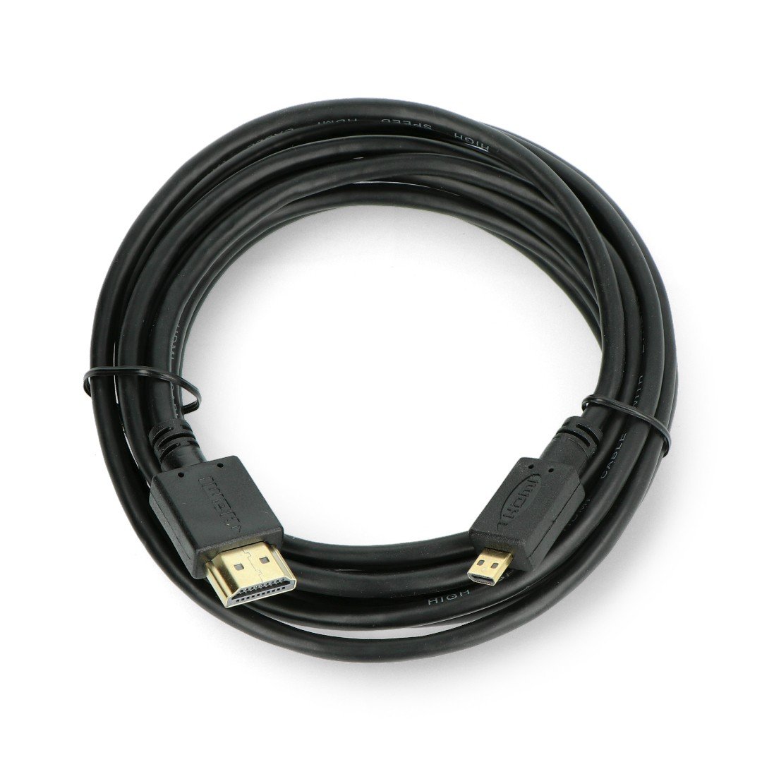 Gembird microHDMI - kabel HDMI v1.4 - černý 3m