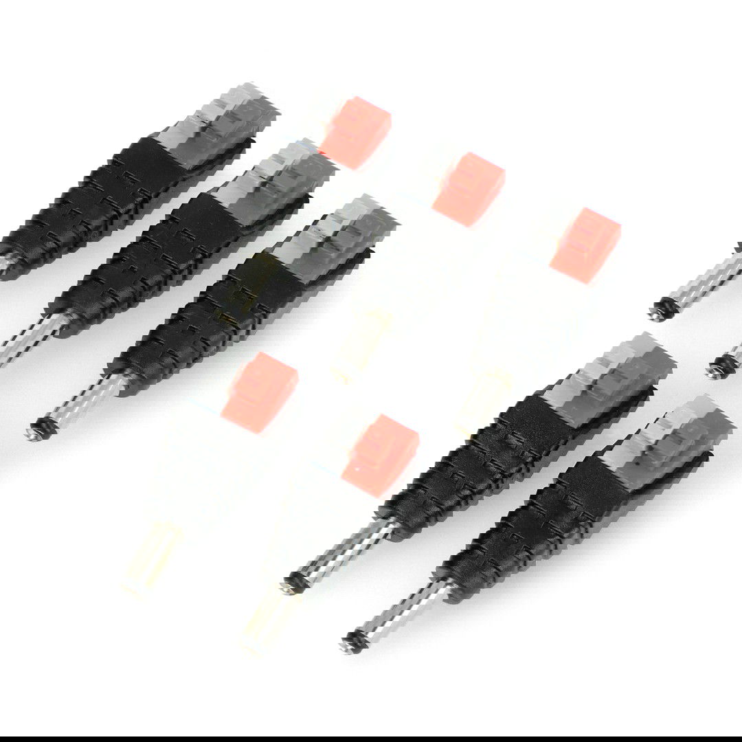 DC 5,5 x 2,1 mm zástrčka s rychlým konektorem a tlačítky