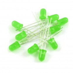 LED 5mm zelená - 1000ks