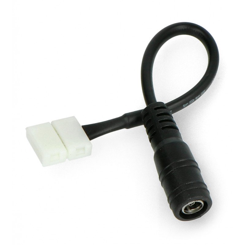 Konektor pro LED pásky a pásky 10 mm 2 pin - DC 5,5 / 2,1 mm