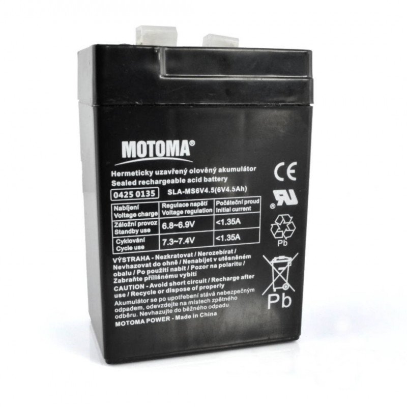 Gelová baterie Motoma 6V 4,5 Ah
