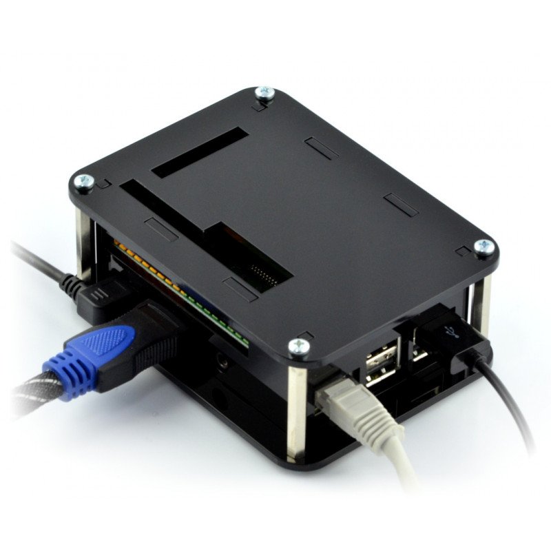 Pouzdro pro modul Raspberry Pi 3B + / 3B / 2B a PiFace Digital
