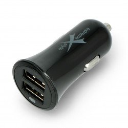 Extrémní nabíječka 2xUSB / adaptér do auta NCC312U + CM 5 V /
