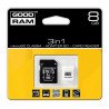 Goodram 3v1 - 8GB paměťová karta microSD třídy 4 + adaptér + - zdjęcie 1