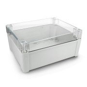 Kradex Kit - Hermetická skříň ZP240.190.105SJp HTM PC s mosaznými průchodkami - pro montáž na zeď - lehká