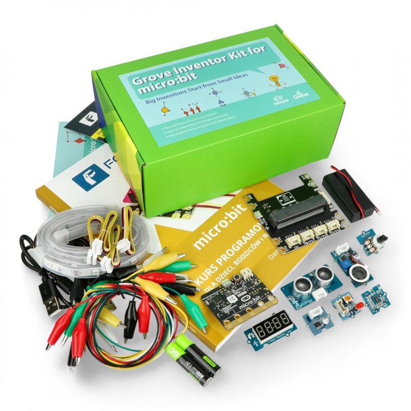 Micro: bit Grove Inventor Kit - kit pro děti (moduly + micro: bit + FORBOT kurz + kniha)