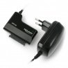 Adaptér USB A 3.0 - SATA Delock - černý + napájecí zdroj - zdjęcie 1